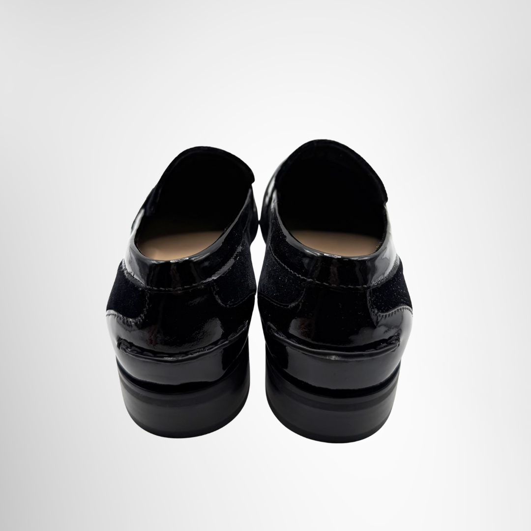 Stuart Weitzman Preowned Luxury Shoes Owen Loafer Back View