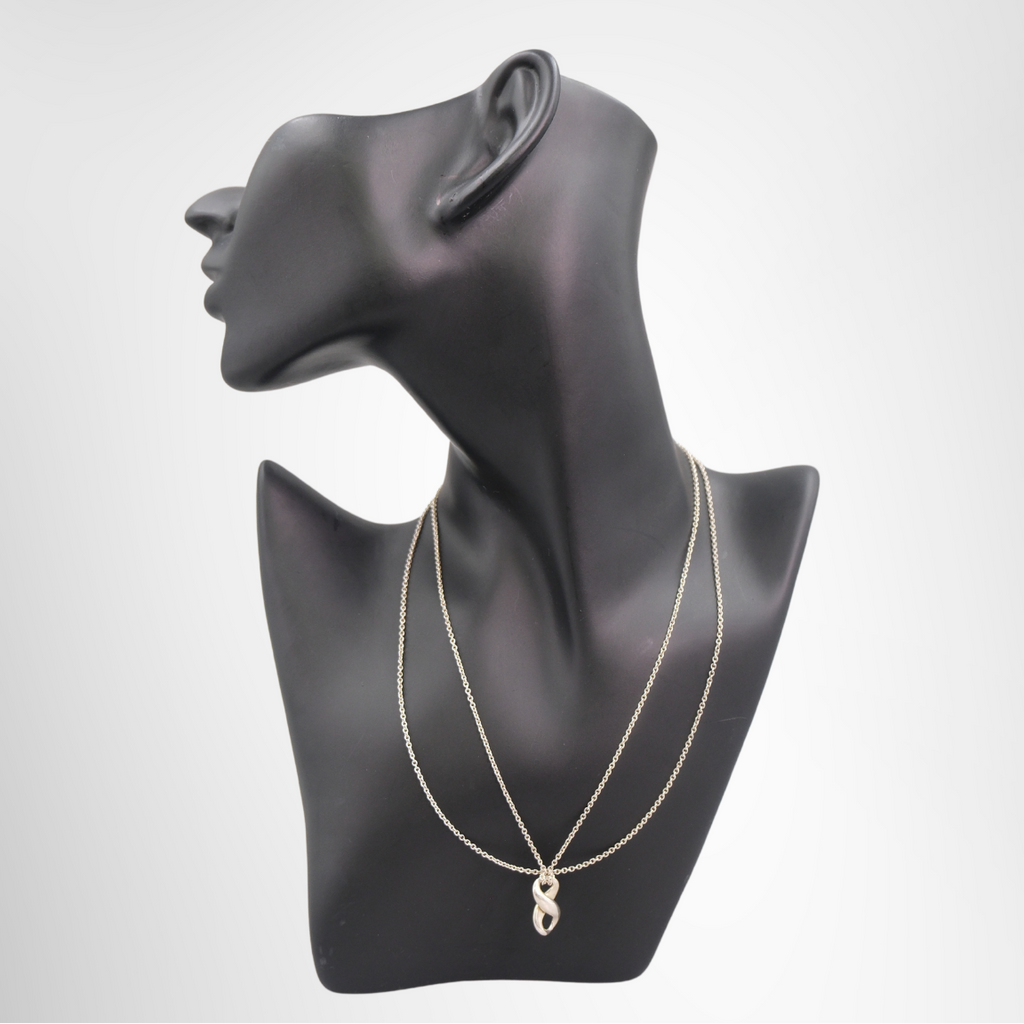 Tiffany & Co. Infinity Double Chain Pendant Necklace