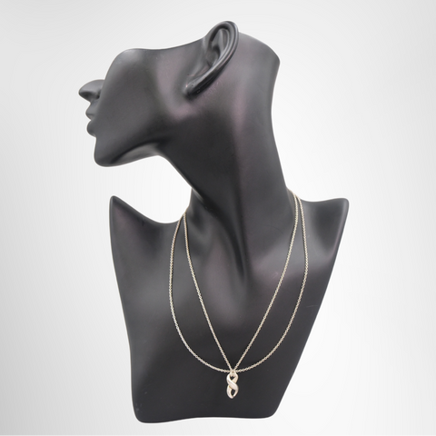Tiffany & Co. Infinity Double Chain Pendant Necklace