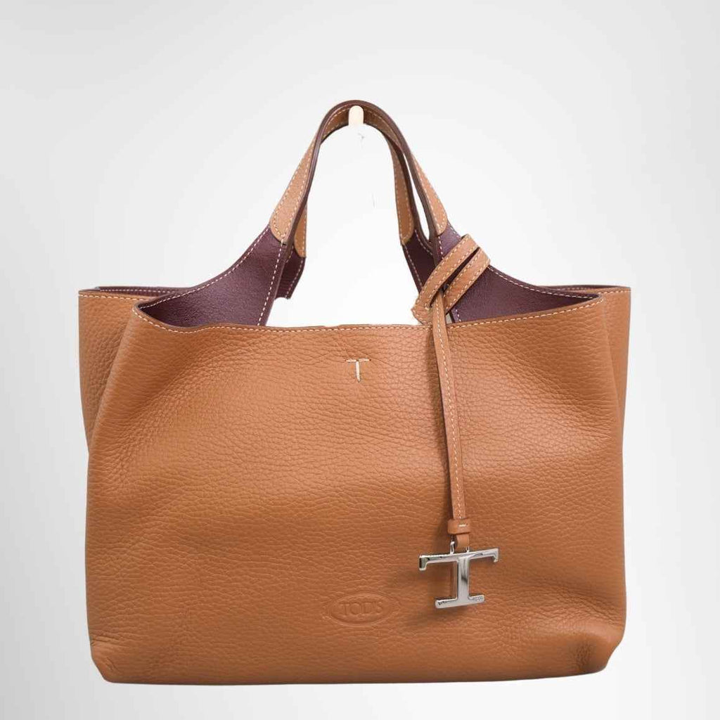 Tod’s Mini T Timeless 2-Way Shoulder Bag – Brown