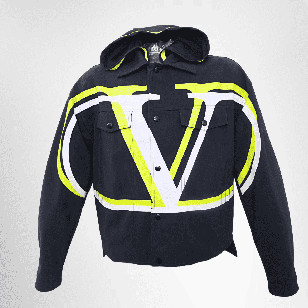 Valentino Black Nylon V-Logo Jacket – Pre-Owned Luxury Apparel – Antonio & Co Front Page
