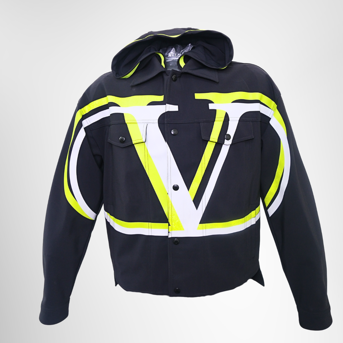 Valentino Black Nylon V-Logo Jacket – Pre-Owned Luxury Apparel – Antonio & Co Front Page