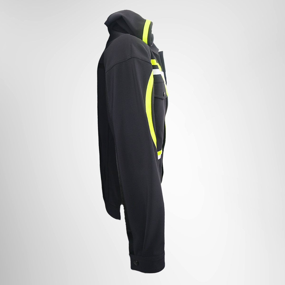 Valentino Black Nylon V-Logo Jacket – Pre-Owned Luxury Apparel – Antonio & Co Side View 