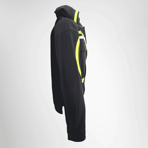 Valentino Black Nylon V-Logo Jacket – Pre-Owned Luxury Apparel – Antonio & Co Side View 