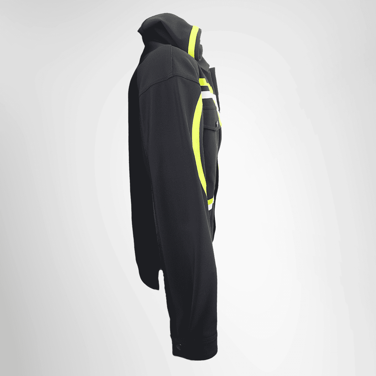 Valentino Black Nylon V-Logo Jacket – Pre-Owned Luxury Apparel – Antonio & Co Side View 