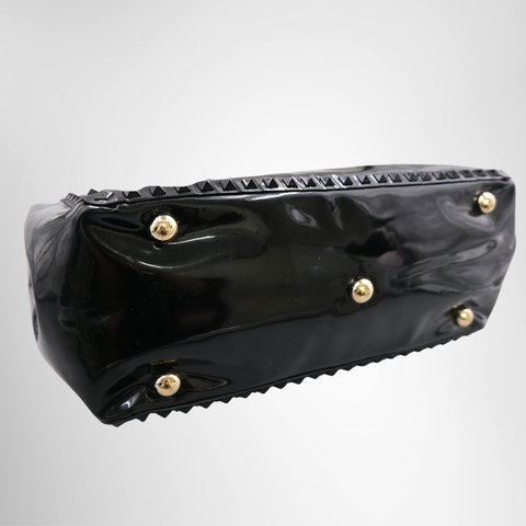 Valentino Garavani Rockstud Trapeze Tote Bag in Patent Leather