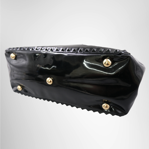 Valentino Garavani Rockstud Trapeze Tote Bag in Patent Leather