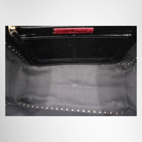 Valentino Garavani Rockstud Trapeze Tote Bag in Patent Leather