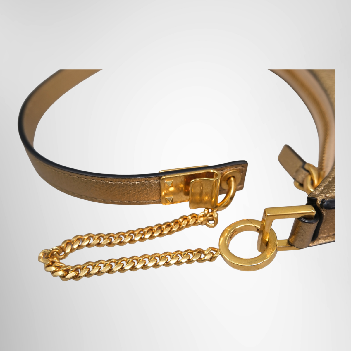 Valentino Garavani VLogo Signature Mini Hobo Bag – Gold