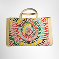 Valentino Preowned Luxury Bag Escape Canvas Handbag Back View