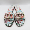 Valentino Preowned Luxury Escape Slide Sandals Shoes Front Page - Antonio & Co.