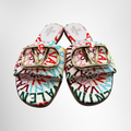 Valentino Preowned Luxury Escape Slide Sandals Shoes Front View - Antonio & Co.