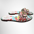 Valentino Preowned Luxury Escape Slide Sandals Shoes Side View - Antonio & Co.