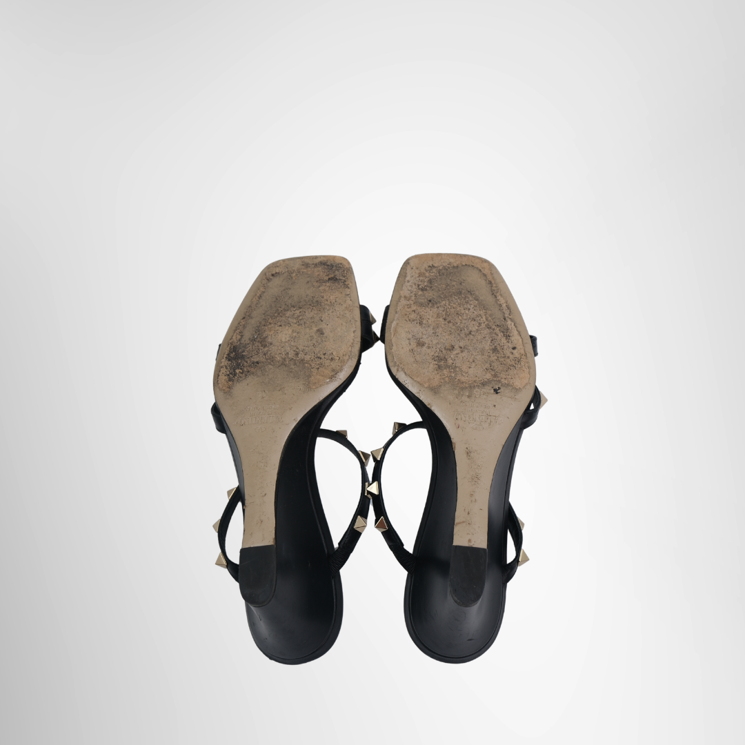 Valentino Preowned Luxury Sandals Rockstud Sandals Bottom View
