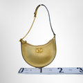 Valentino Preowned Luxury V Logo Signature Mini Hobo Bag Front View - Antonio & Co.