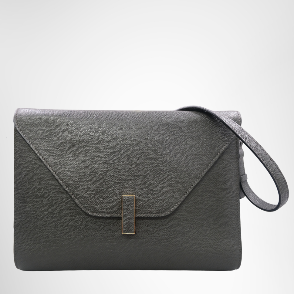 Valextra Iside Sling Shoulder Bag - Gray