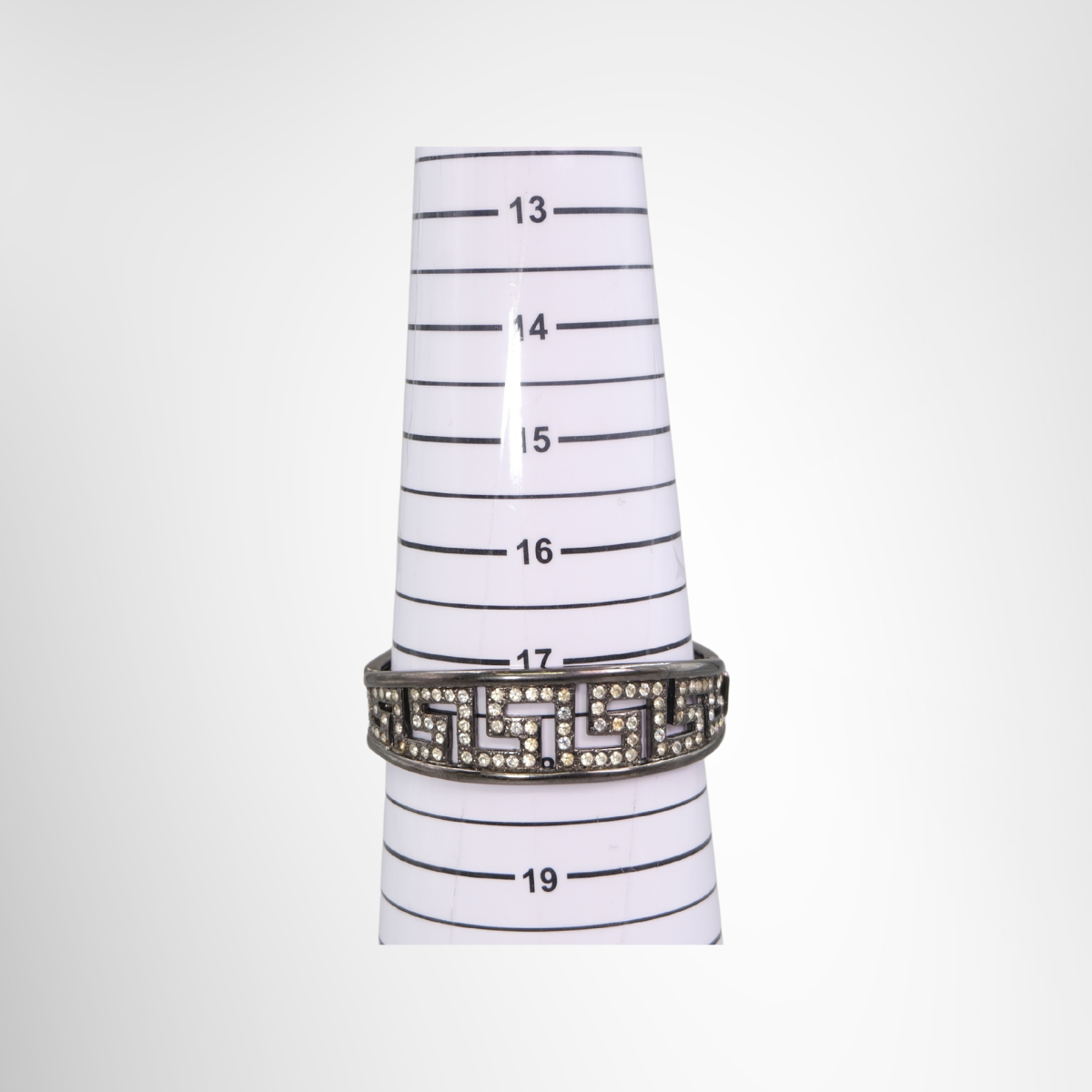 Hinged Bangle Bracelet in Dark Metal