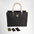 Versace Preowned Luxury Bag La Medusa Tote Front View 2