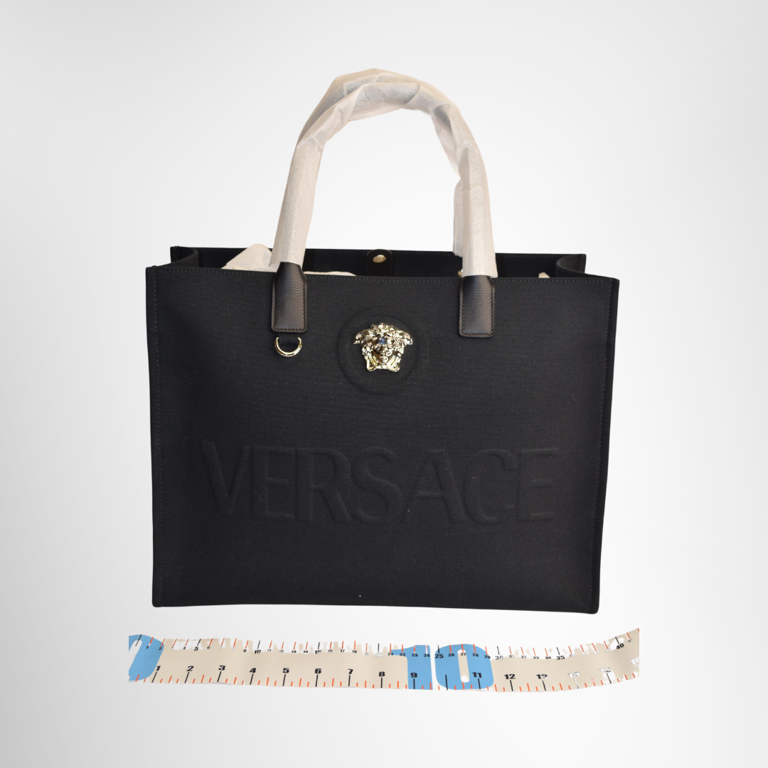Versace Preowned Luxury Bag La Medusa Tote Front View 3