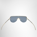 Versace Preowned Luxury Sunglasses Eyewear VE2230B Studded Shield Sunglasses Back View