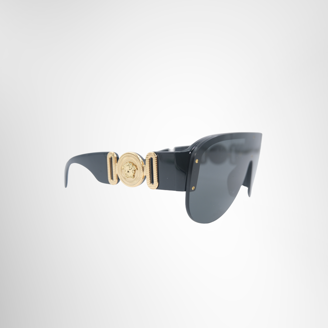 Versace Preowned Luxury Sunglasses VE4391 Medusa Biggie Shield Sunglasses Side View
