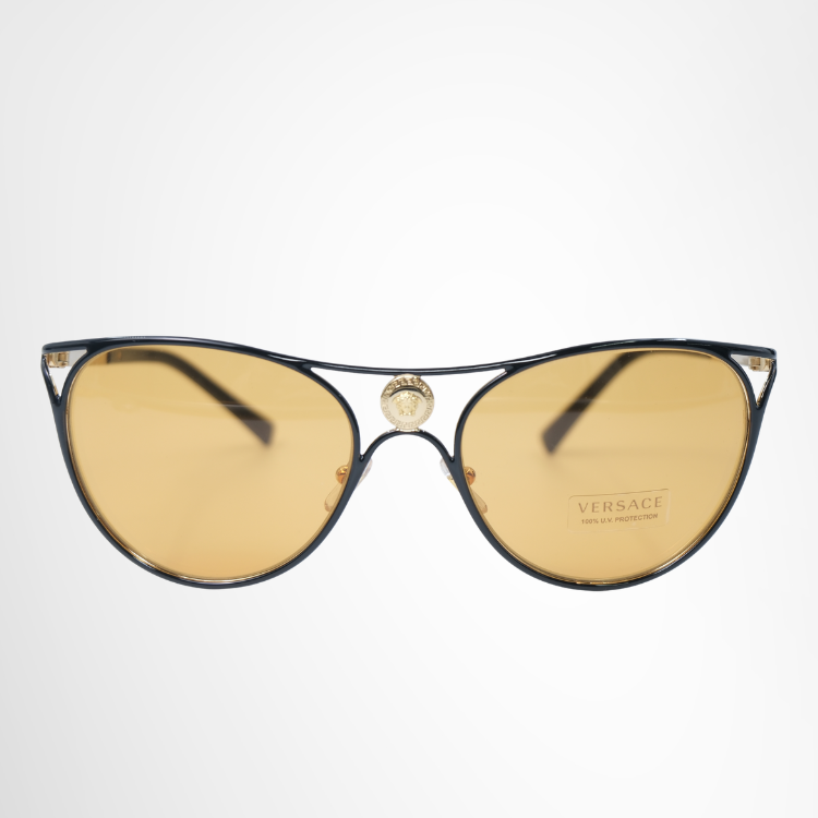 Versace Preowned Luxury VE 2237 Women's Cat Eye Sunglasses Front View - Antonio & Co.