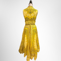 Zimmermann Preowned Luxury Matchmaker Bow Long Dress Yellow Bandana Back View
