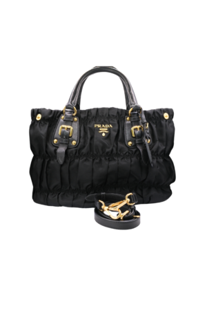 Tessuto Gaufre Ruched tote bag