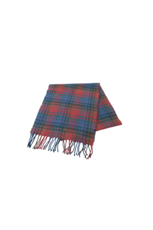 Christian Dior Monsieur Line Tartan-Patterned Lambswool Scarf